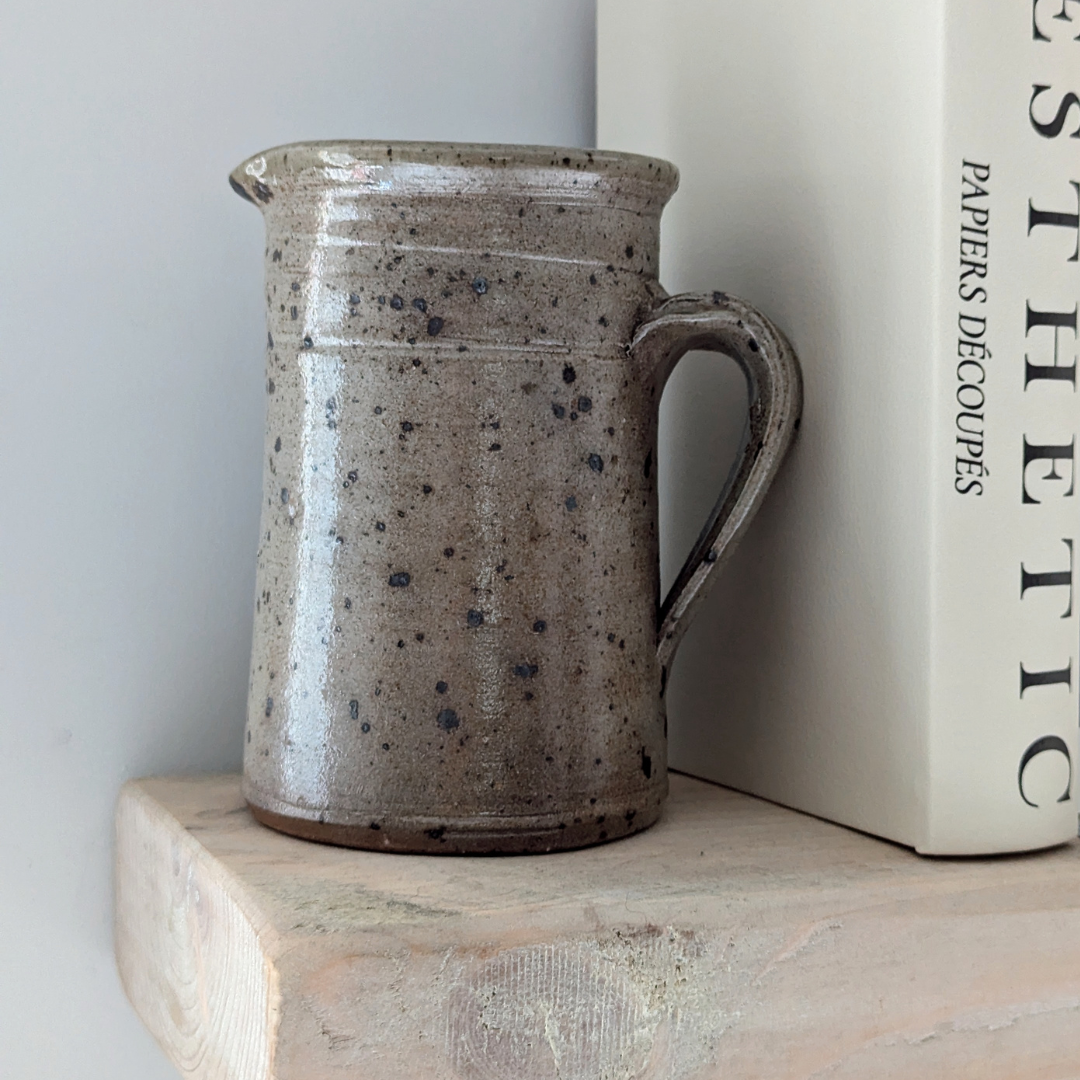 Grey Speckled Studio Pottery Jug