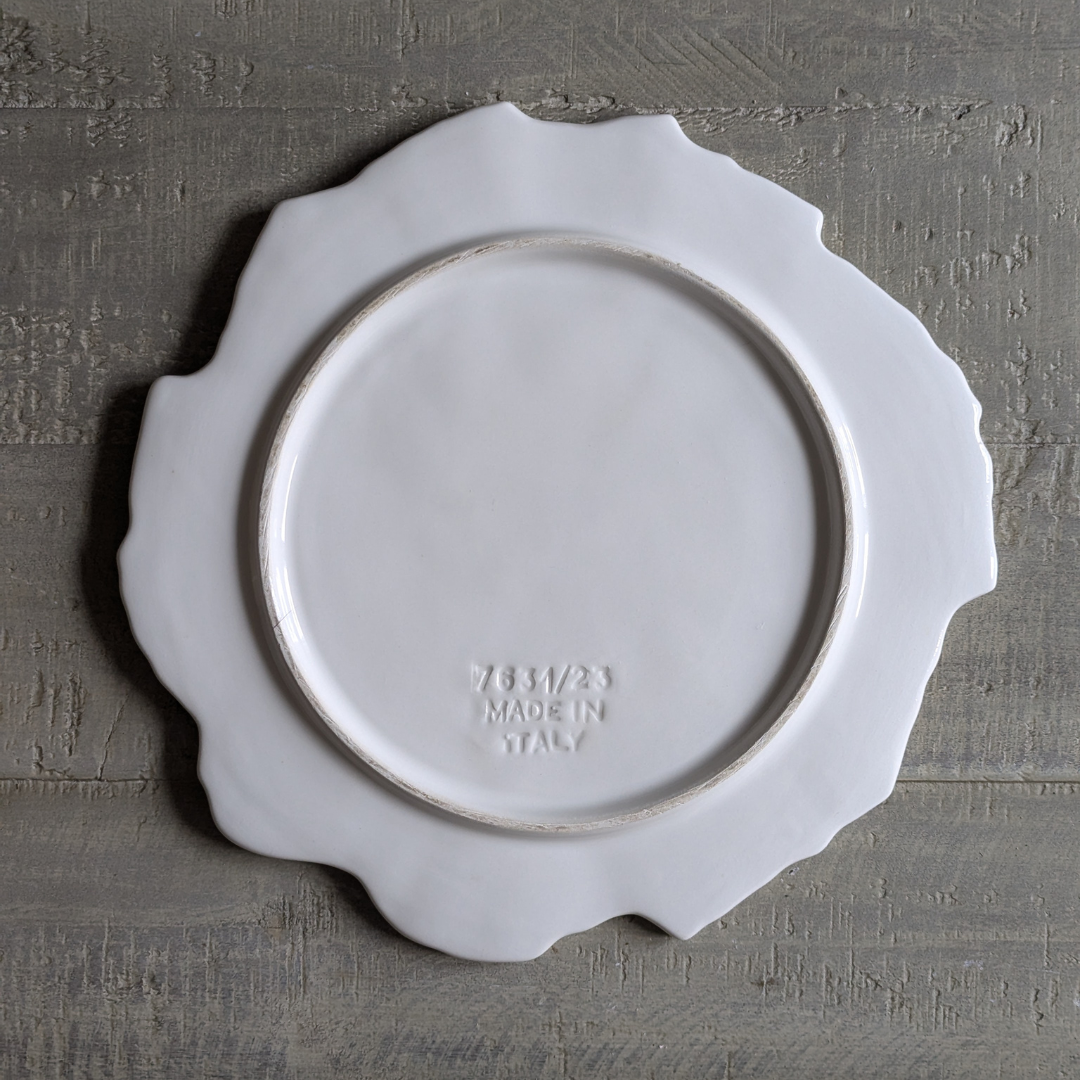 Italian Leaves Ceramic Serving Plate