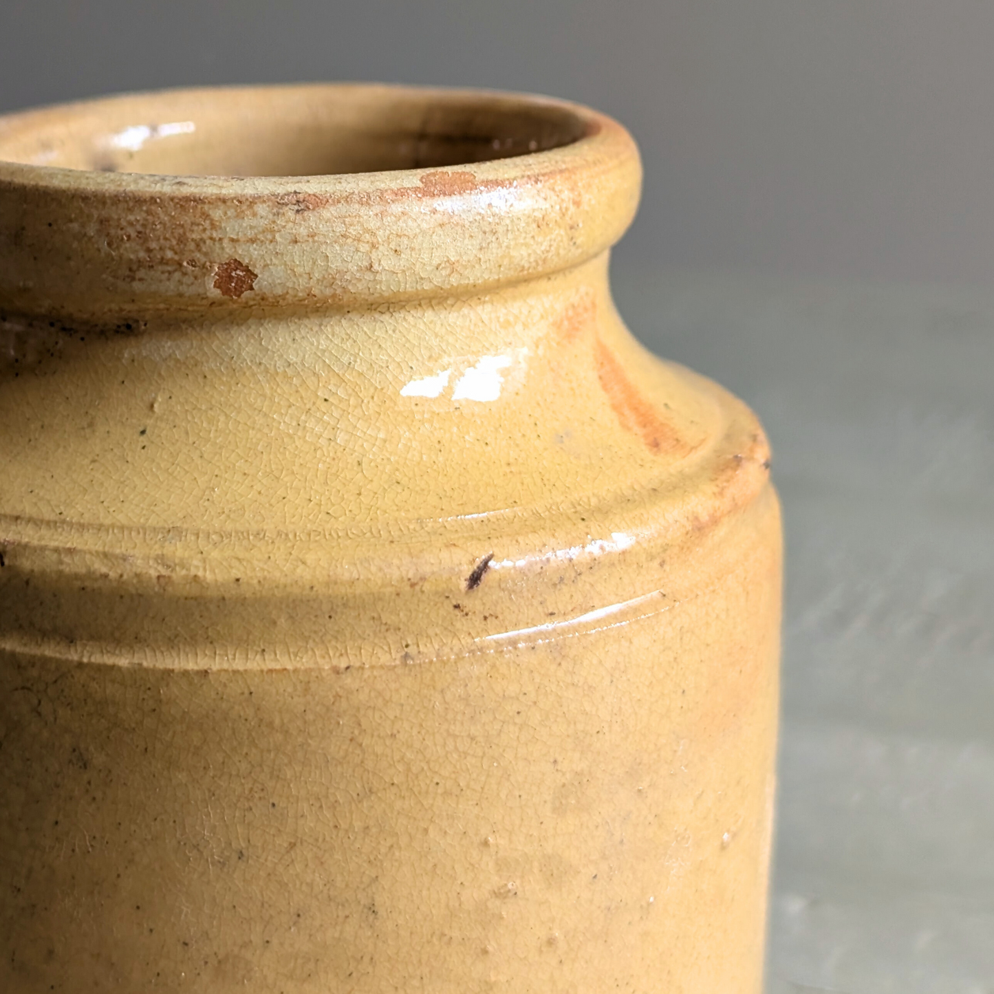 Small Yellow French Pot
