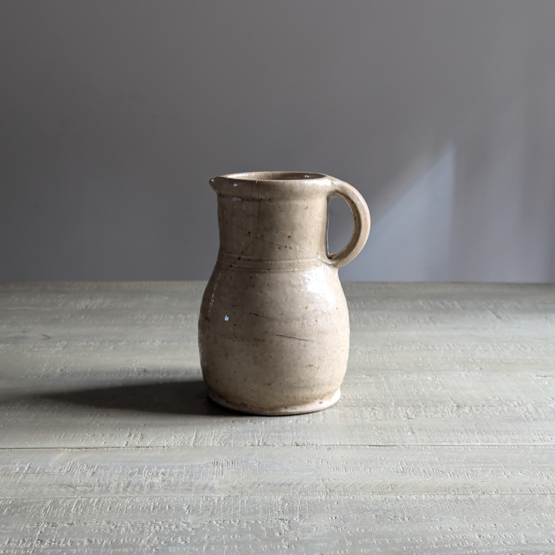 French Cream Glazed Jug