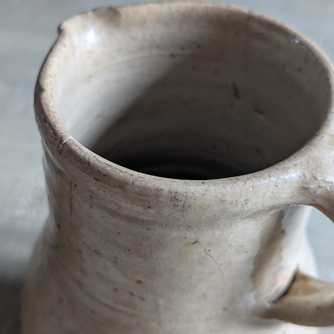 French Cream Glazed Jug