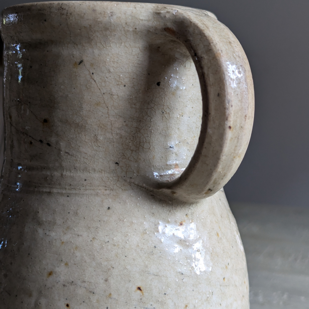 French Cream Glazed Jug