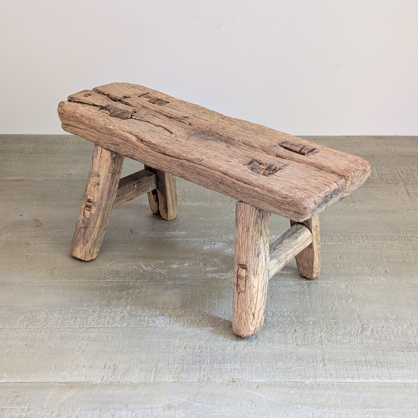 Reclaimed Wood Milking Stools