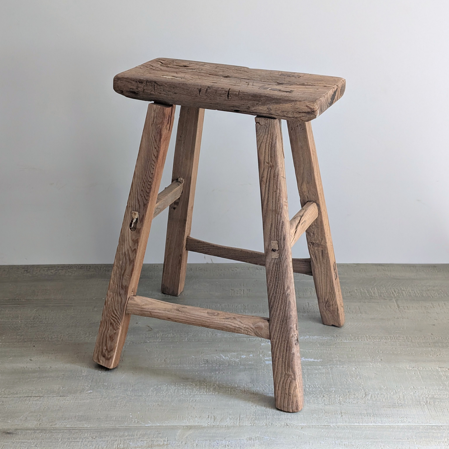Large Reclaimed Milking Stool 2