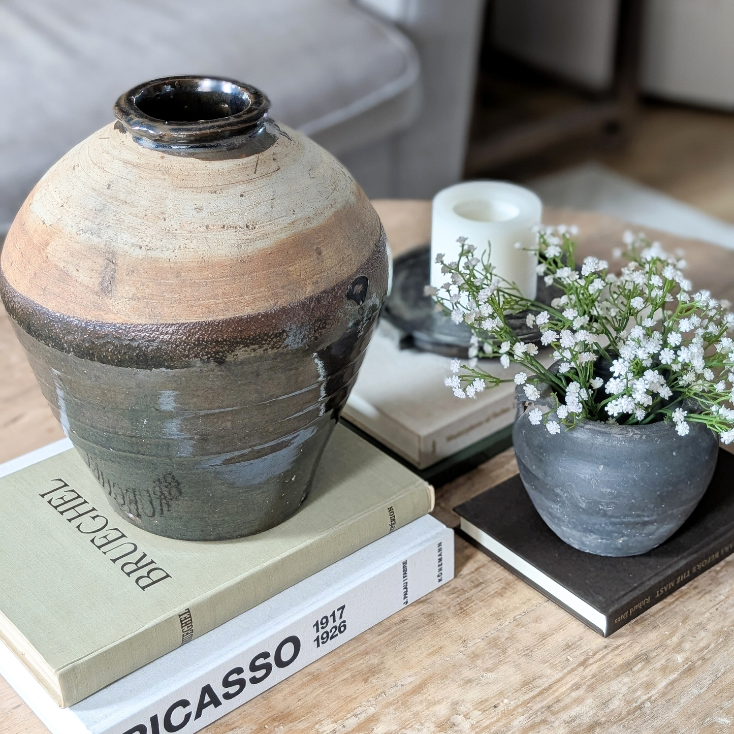 Large Chocolate Brown Vase