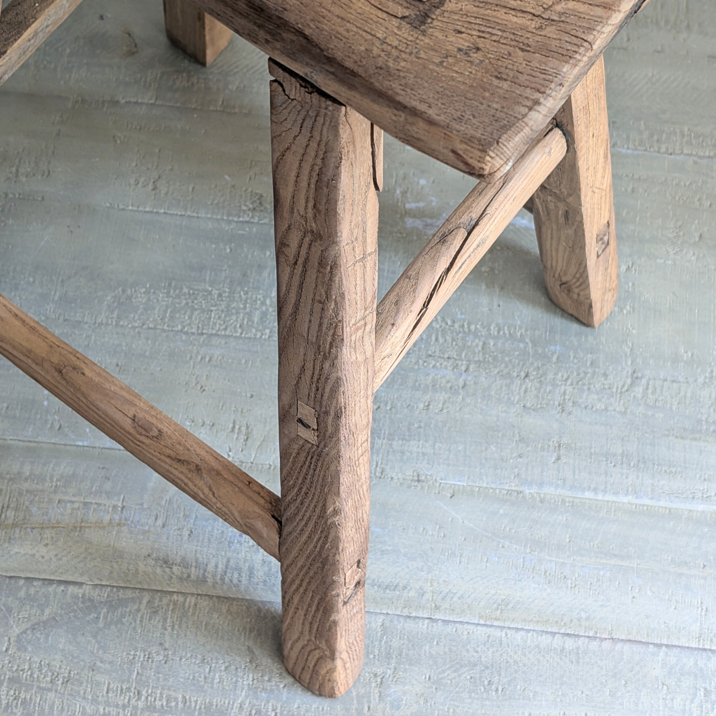 Large Reclaimed Milking Stool 2