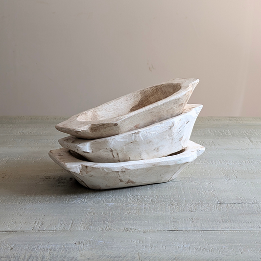 XS Whitewashed Dough Bowl