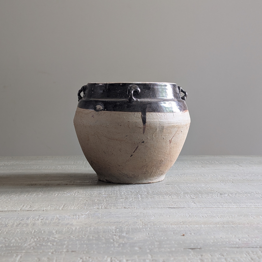 Half Glaze Chinese Storage Jar 2