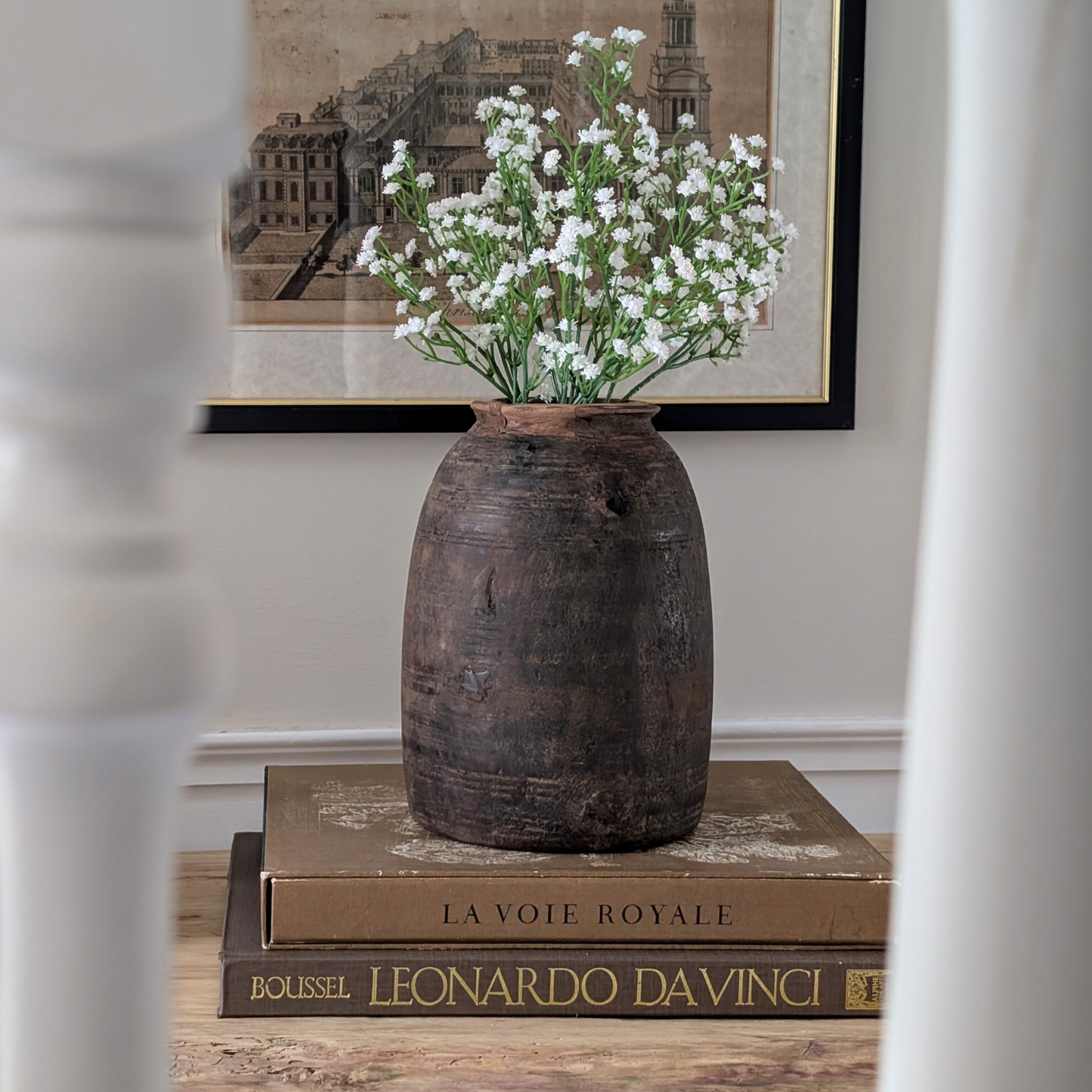 Small Wooden Curd Vase