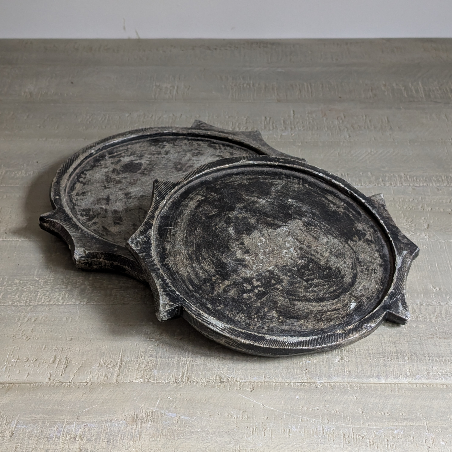 Antique Carved Stone Plate