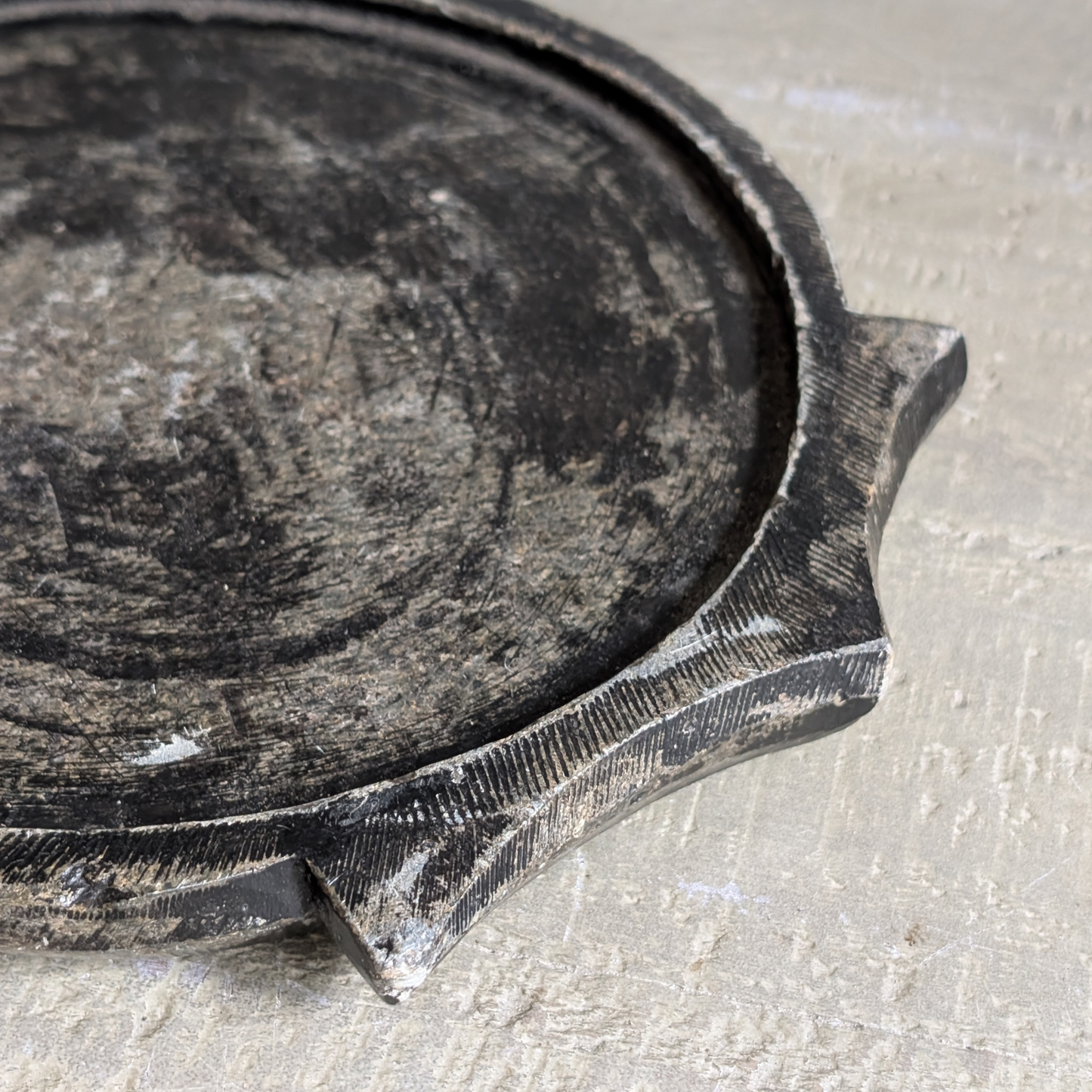 Antique Carved Stone Plate