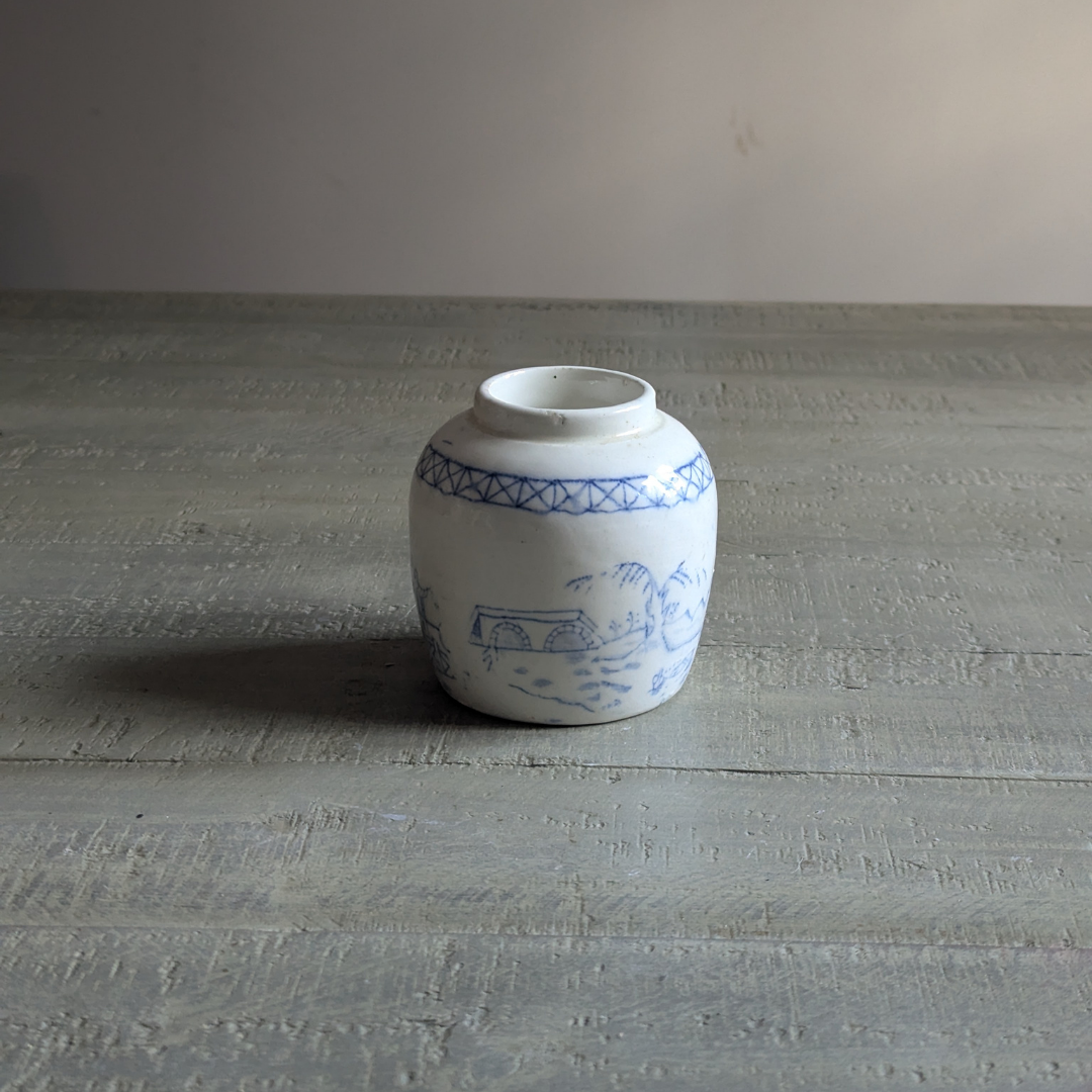 Small White Chinese Ginger Jar