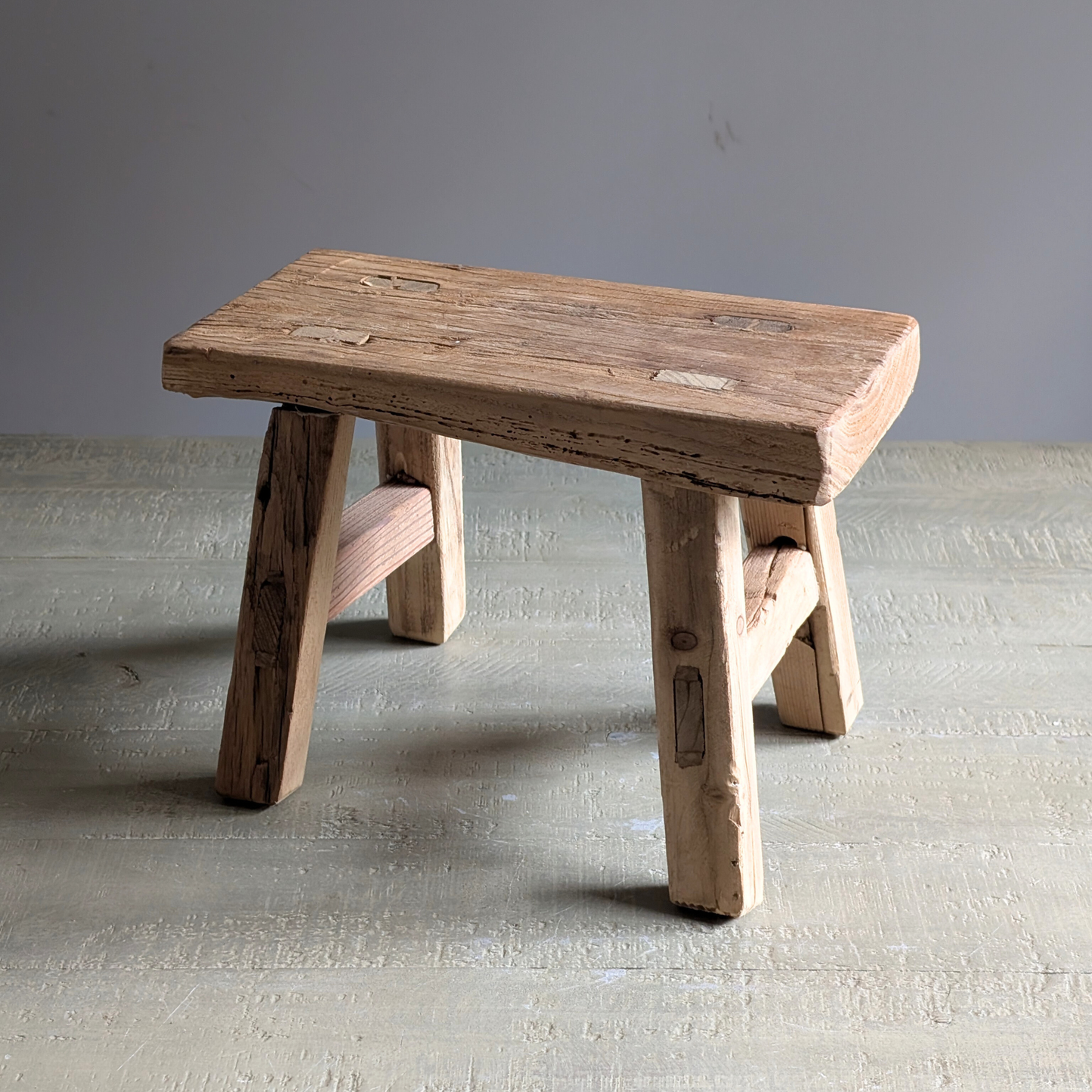 Reclaimed Wood Milking Stools