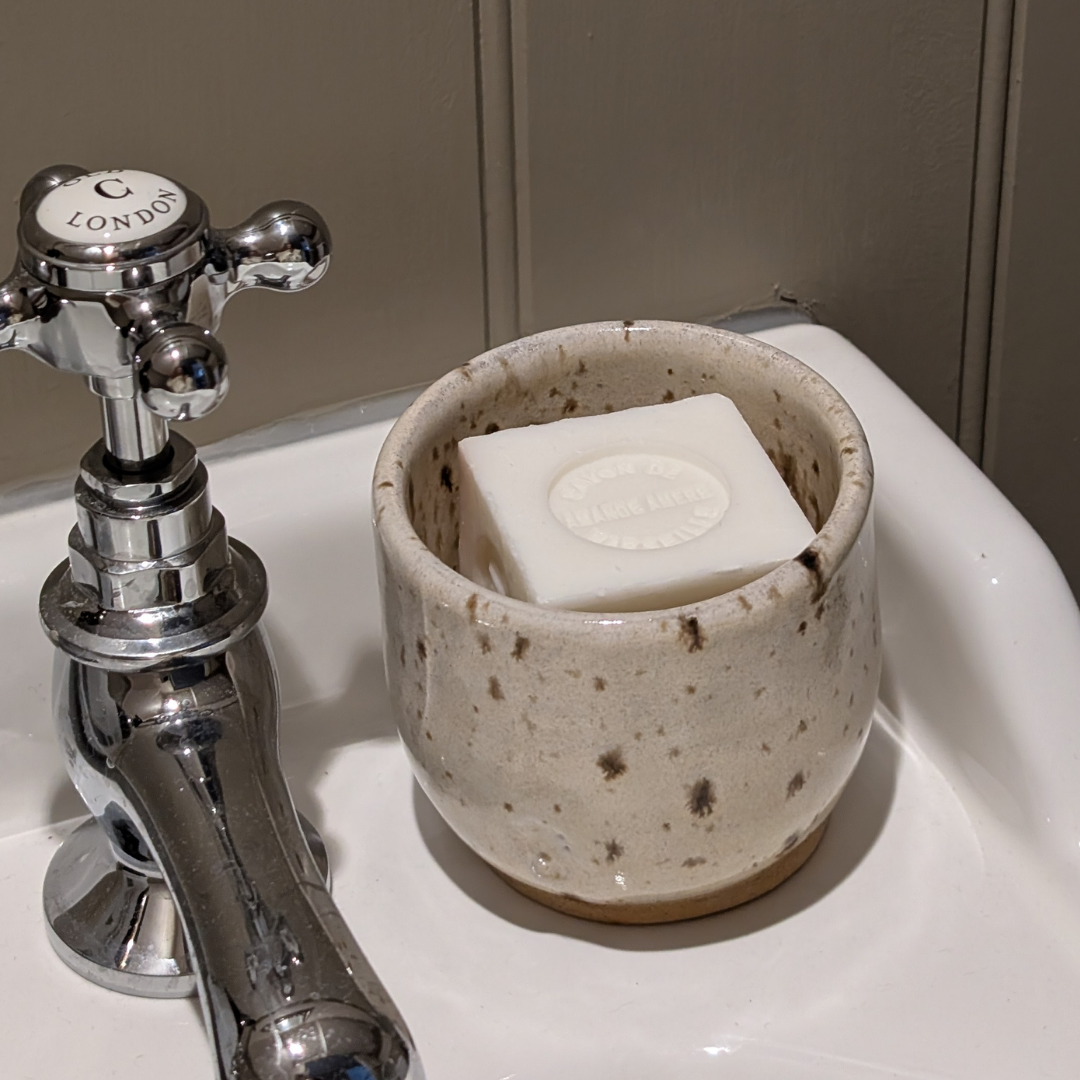 Speckled Soap Pot