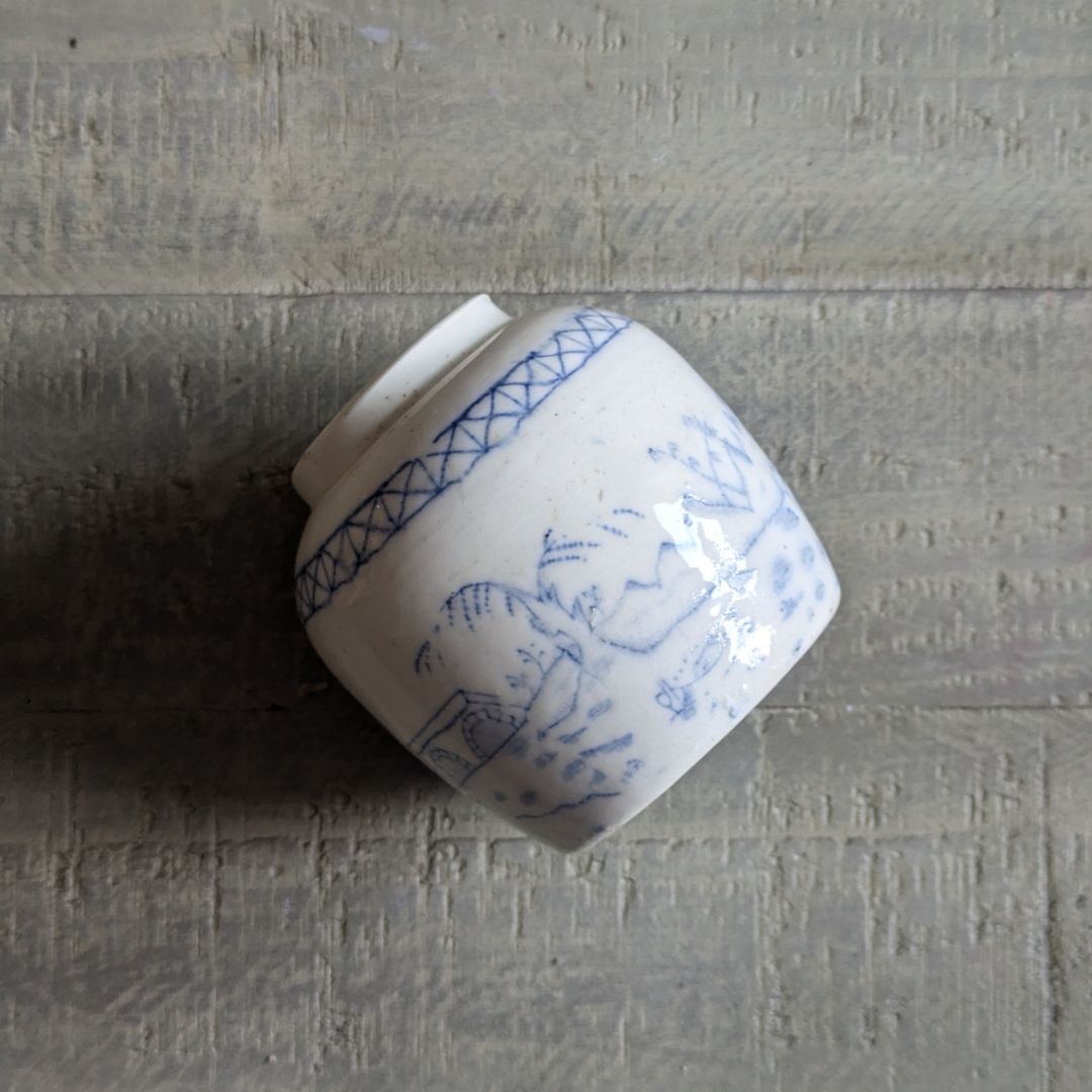 Small White Chinese Ginger Jar