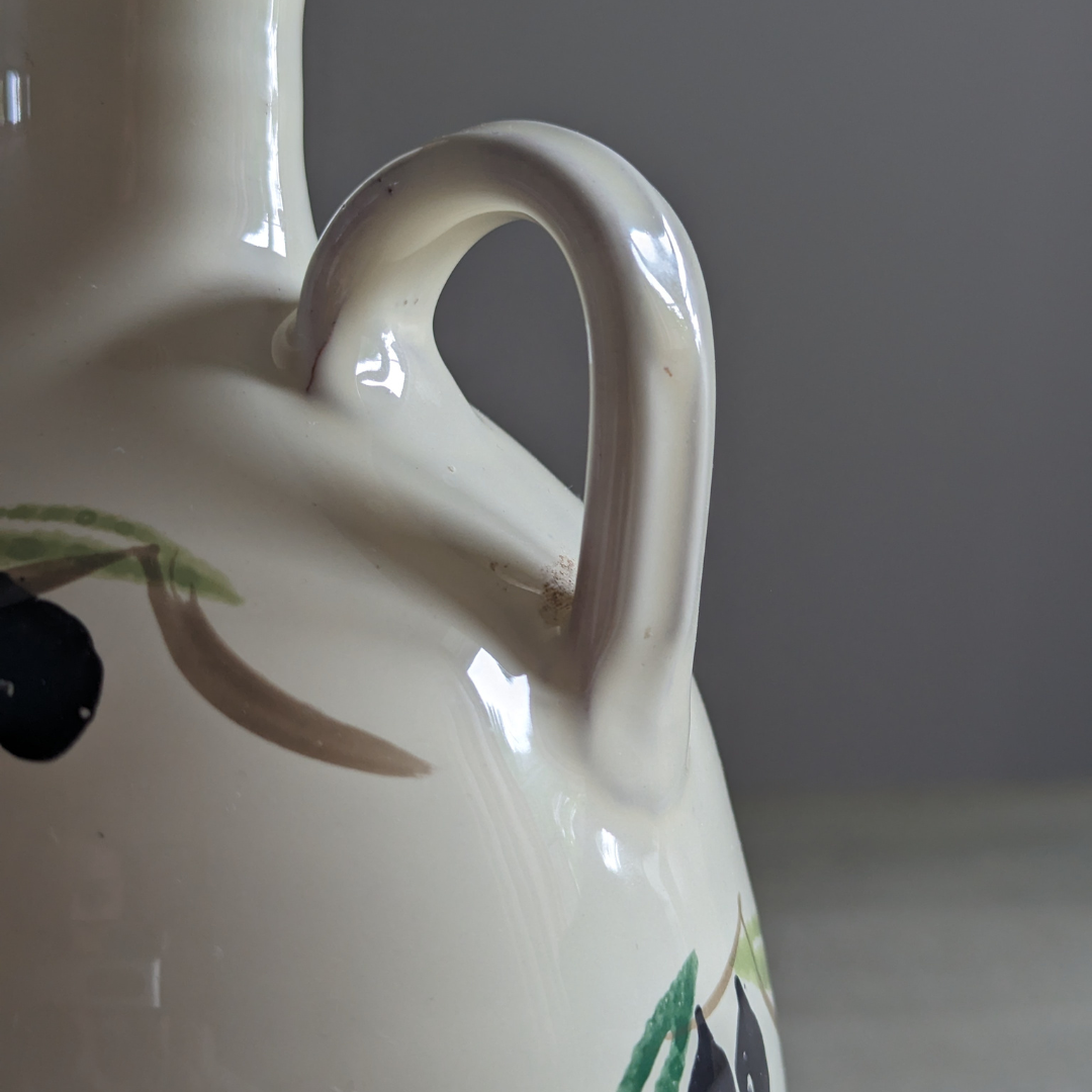 Hand Painted Olive Jug