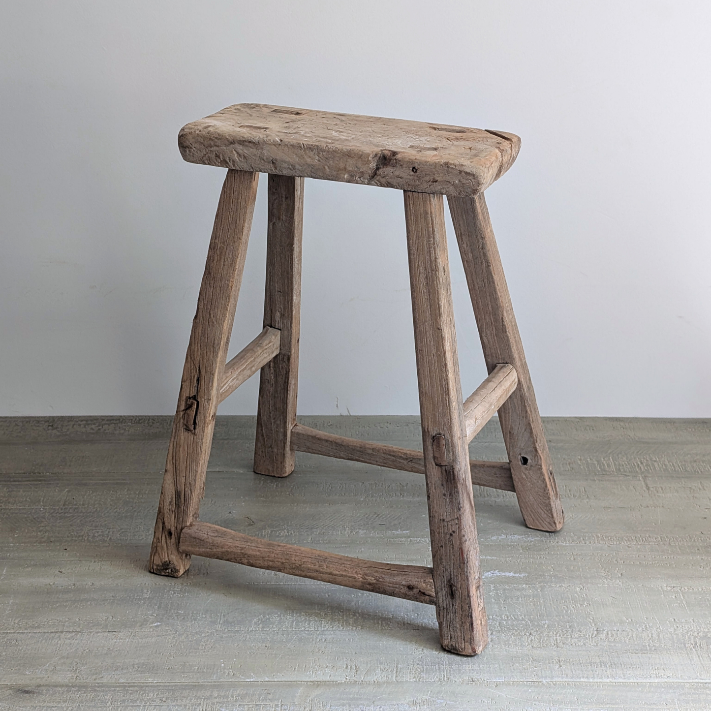 Large Reclaimed Milking Stool 3