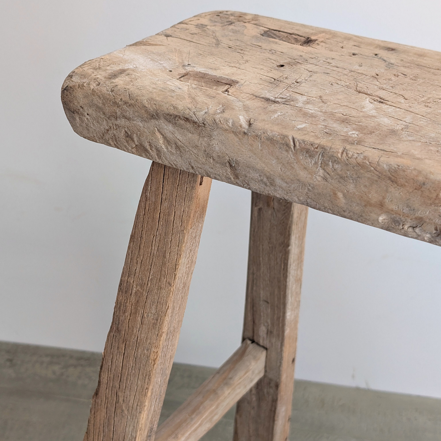 Large Reclaimed Milking Stool 3