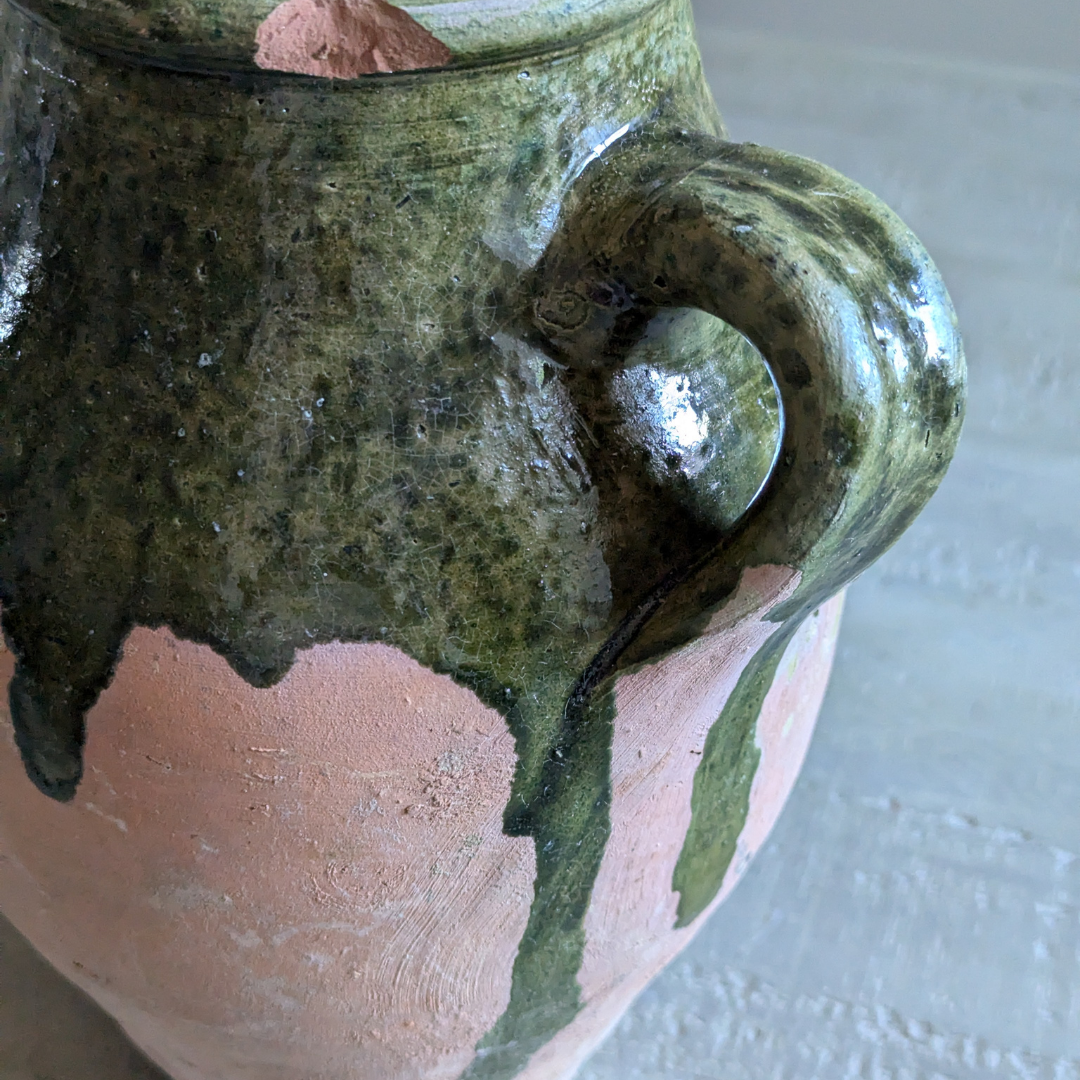 Small Green Turkish Pot