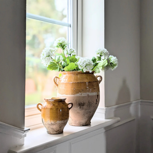 Large Yellow Confit Pot