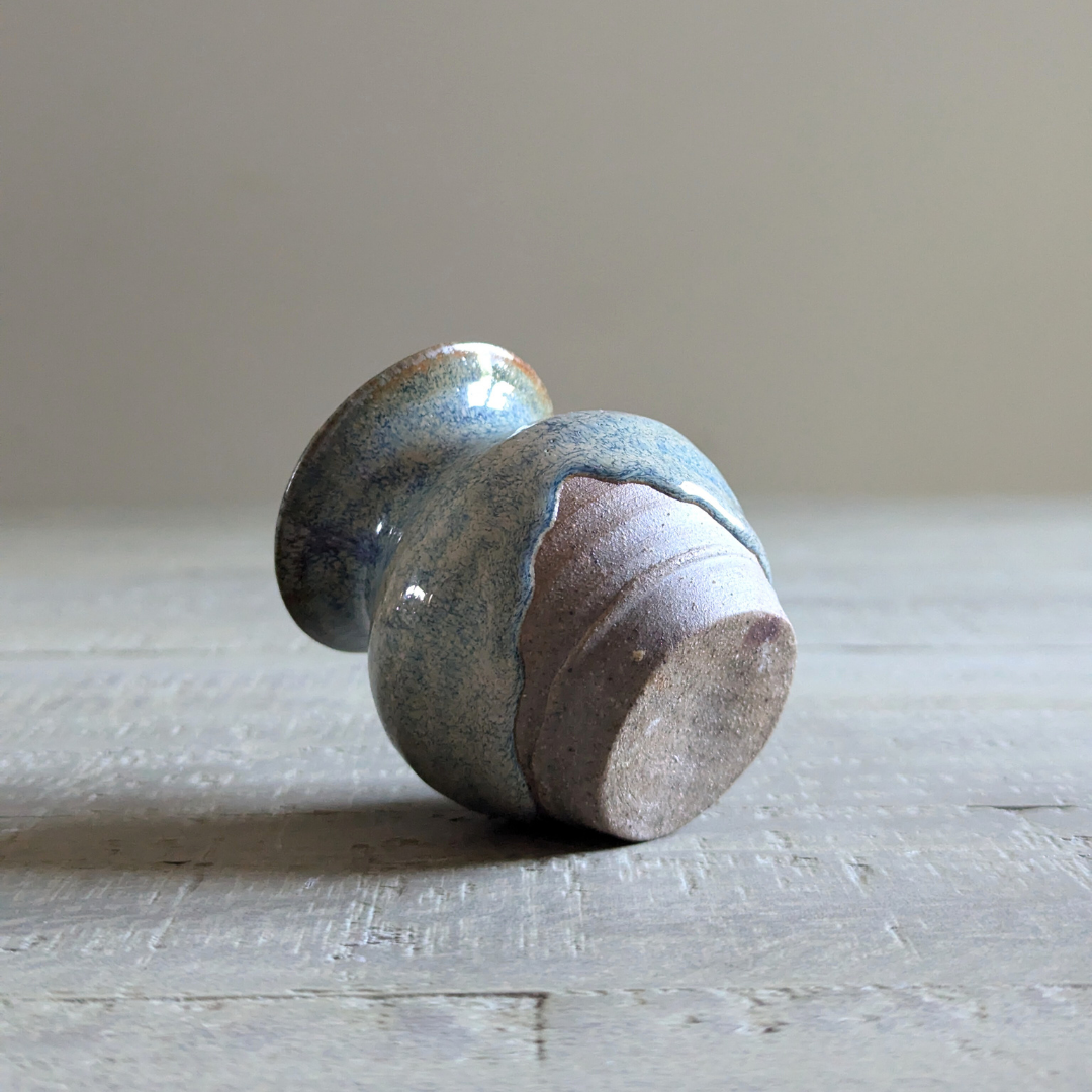 Small Blue Matchstick Pot