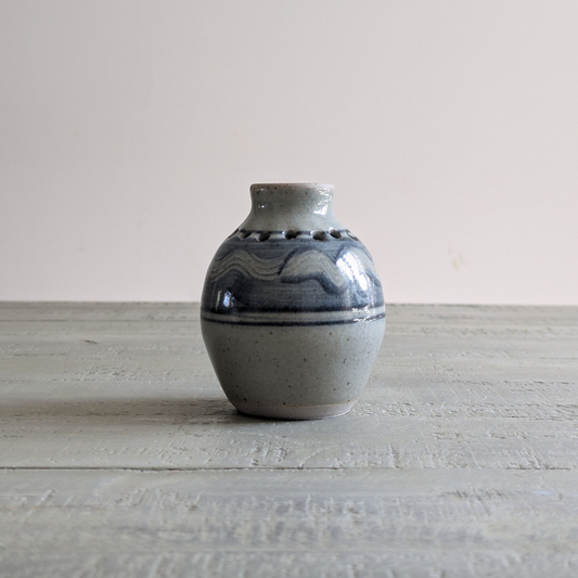 Studio Pottery Blue Pot