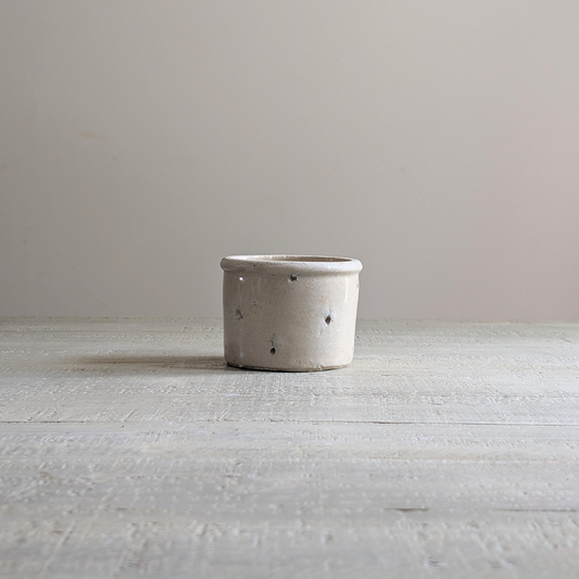 Medium Off White Cheese Strainer