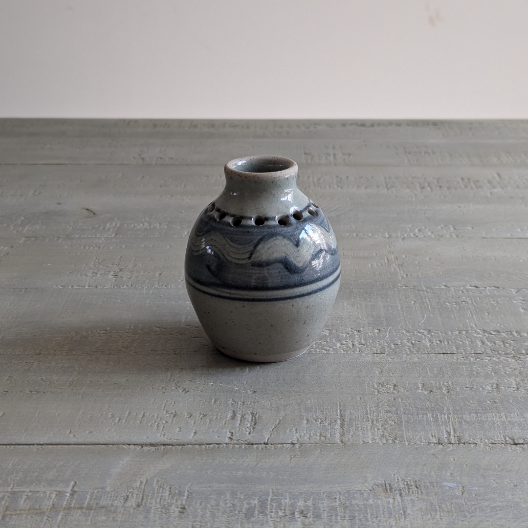 Studio Pottery Blue Pot