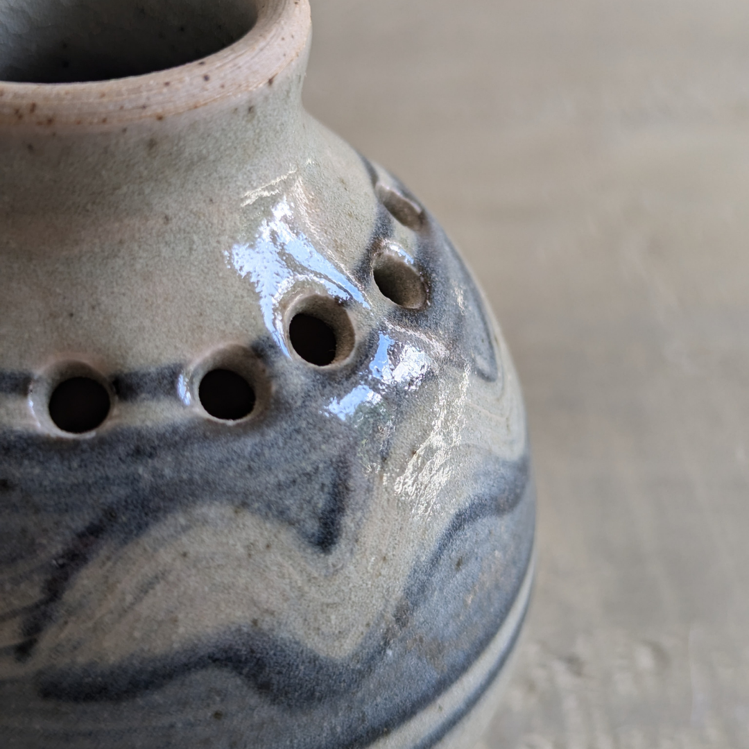 Studio Pottery Blue Pot