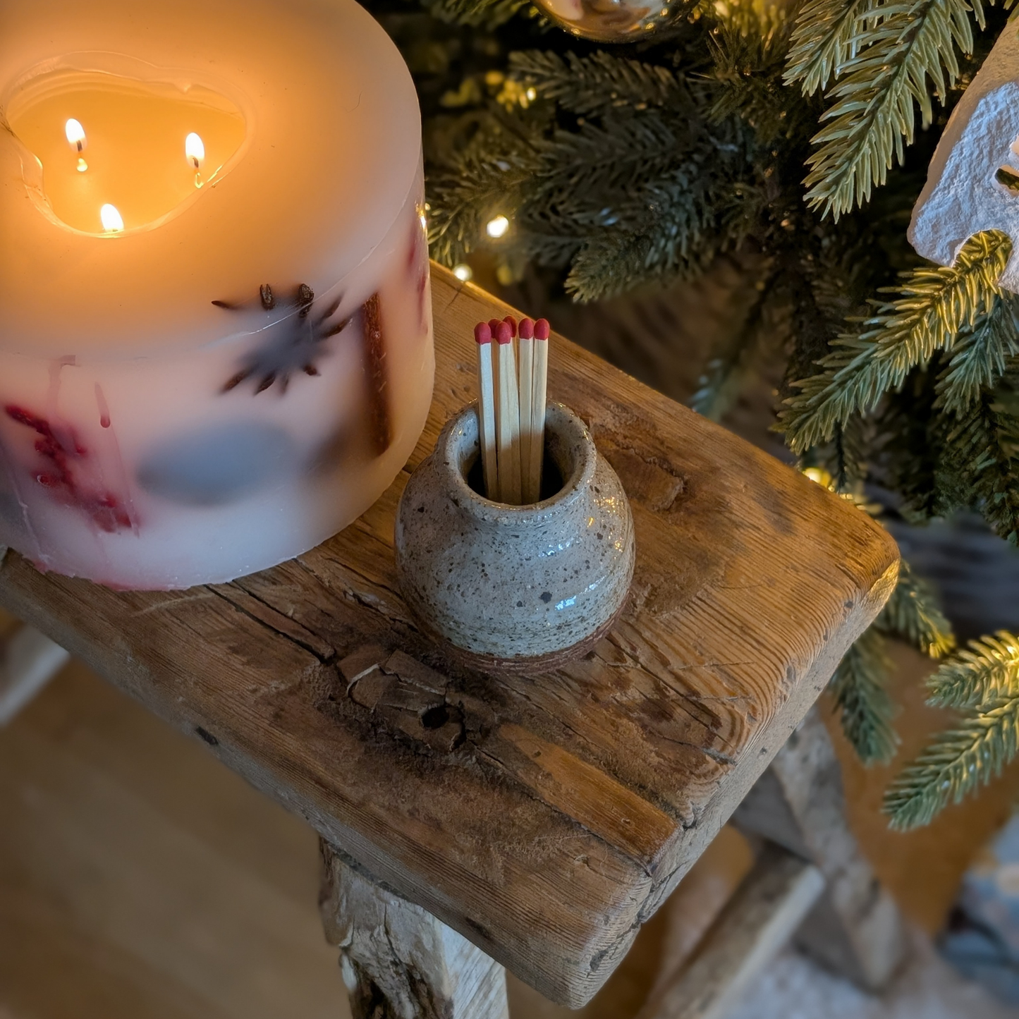 Speckled Studio Pottery Bud Vase