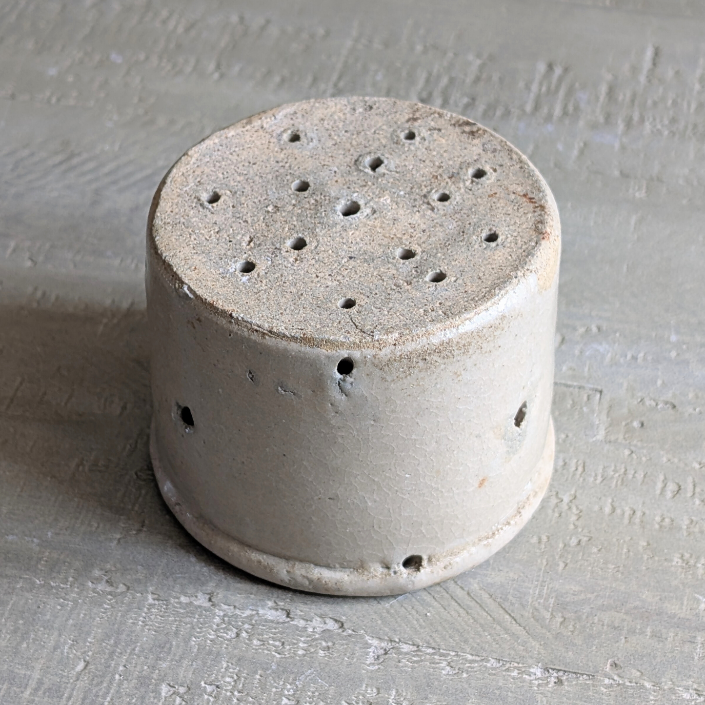 Medium Off White Cheese Strainer