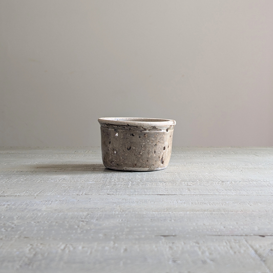 Medium Grey Speckled Cheese Strainer