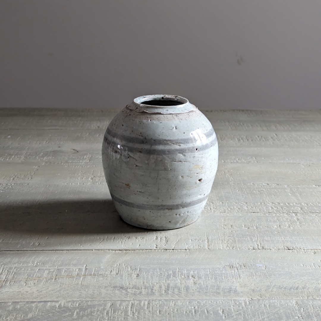 Small Grey Ginger Jar