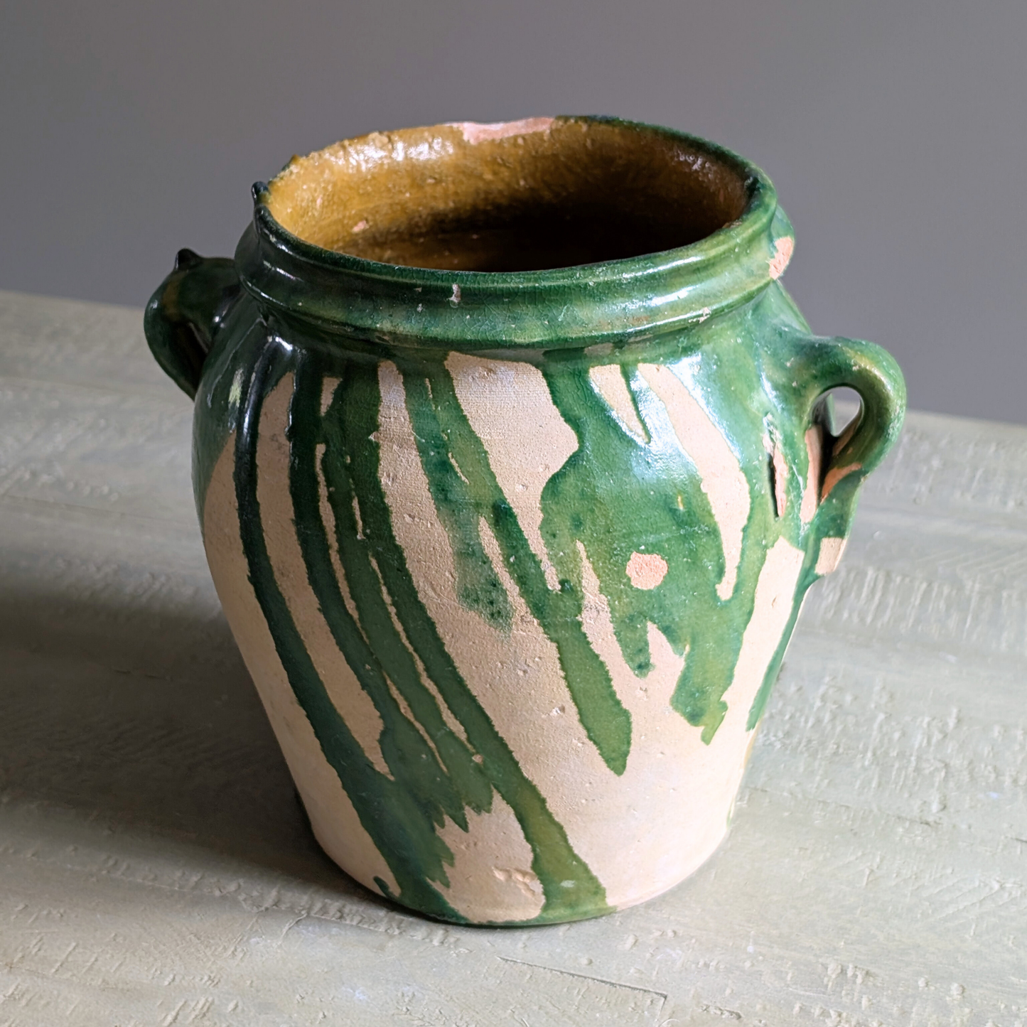 Green Spanish Olive Pot