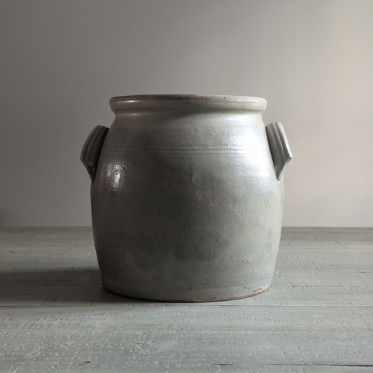 Large Beige Confit Pot