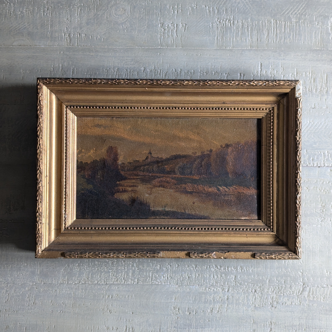 Gold Framed Landscape Oil Painting