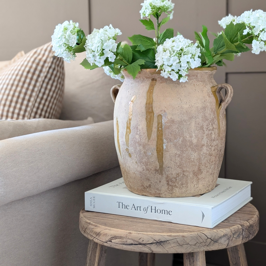 Large Yellow Glazed Spanish Pot