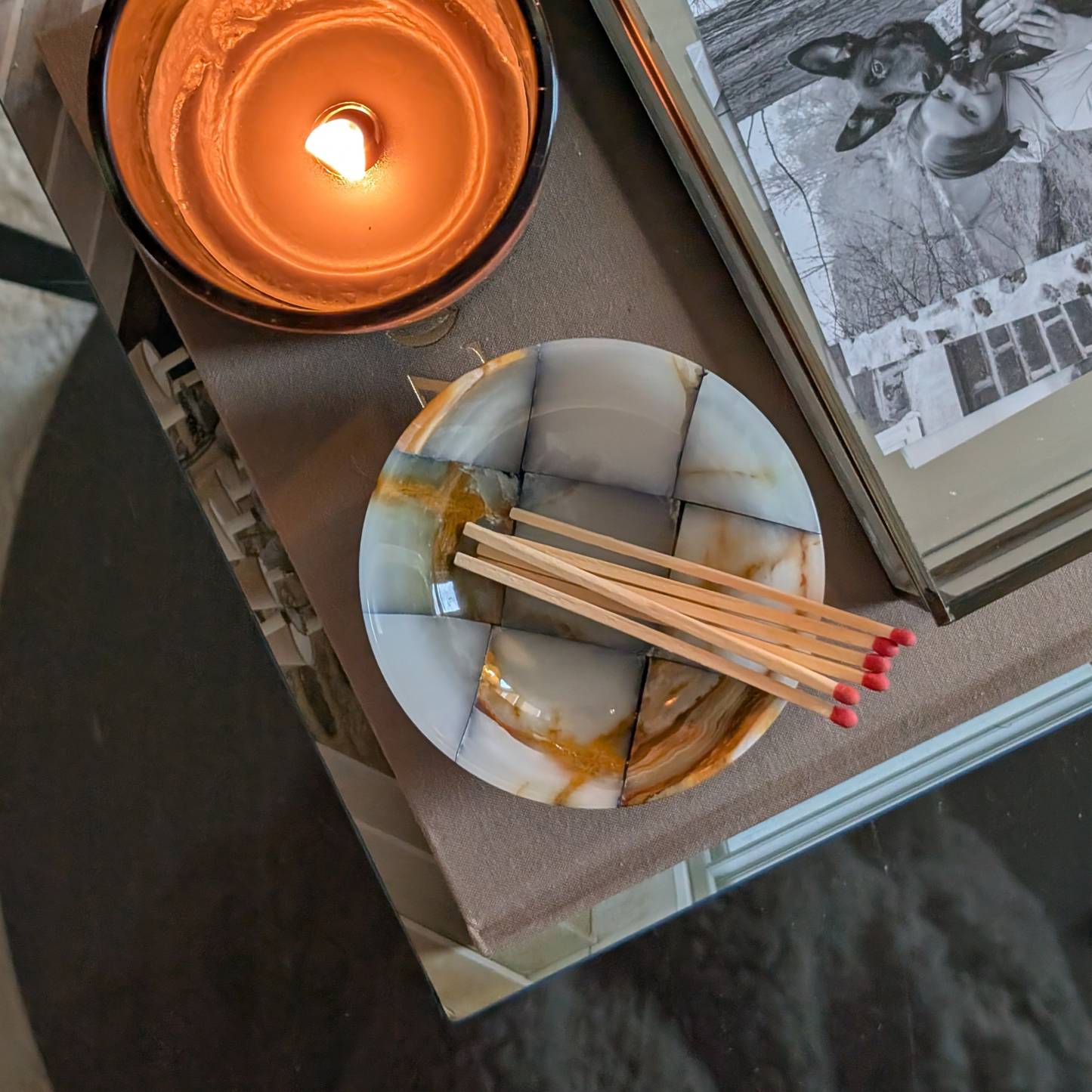 Checkerboard Trinket Dish (individual)