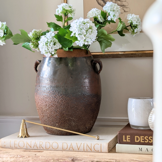 Large Brown Confit Pot