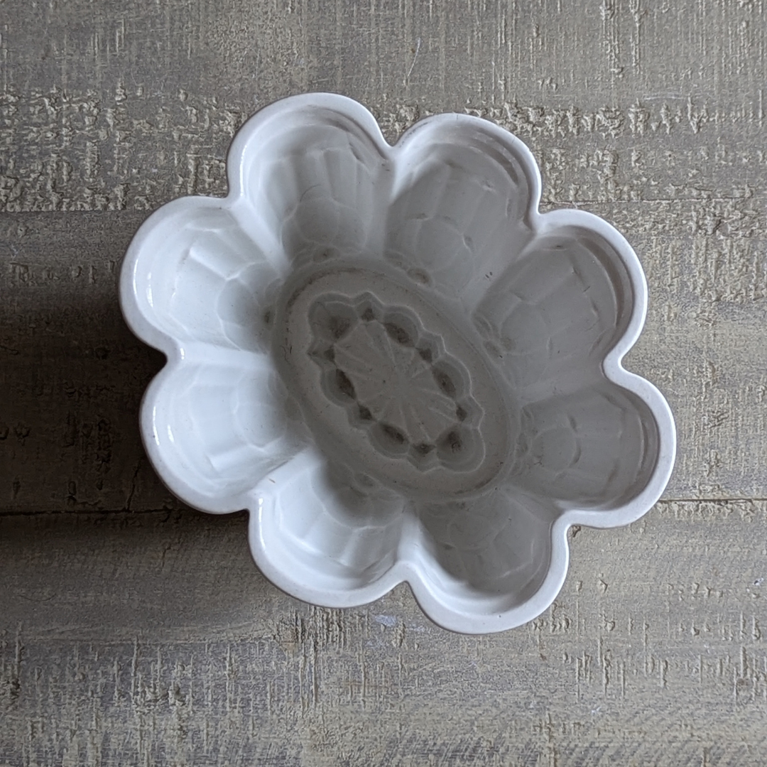 White Ceramic Jelly Mold