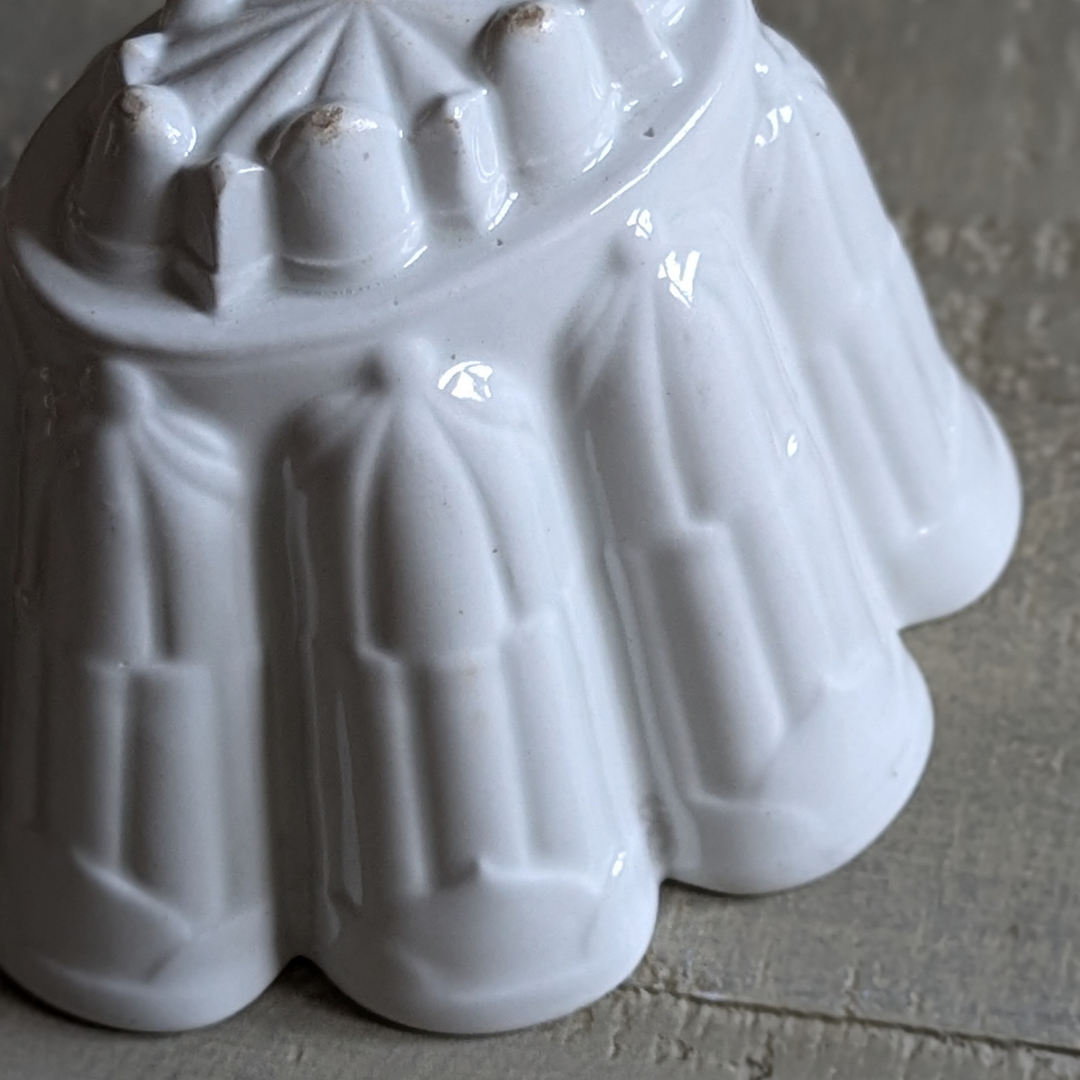 White Ceramic Jelly Mold