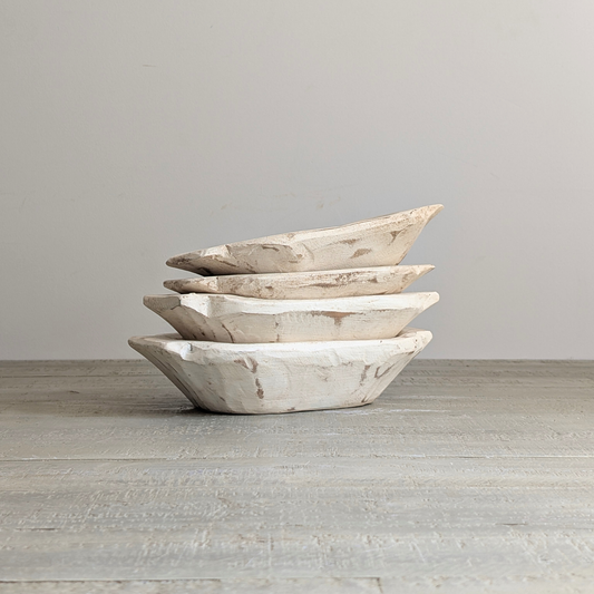 XS Whitewashed Dough Bowls