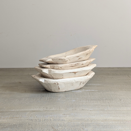 XS Whitewashed Dough Bowls