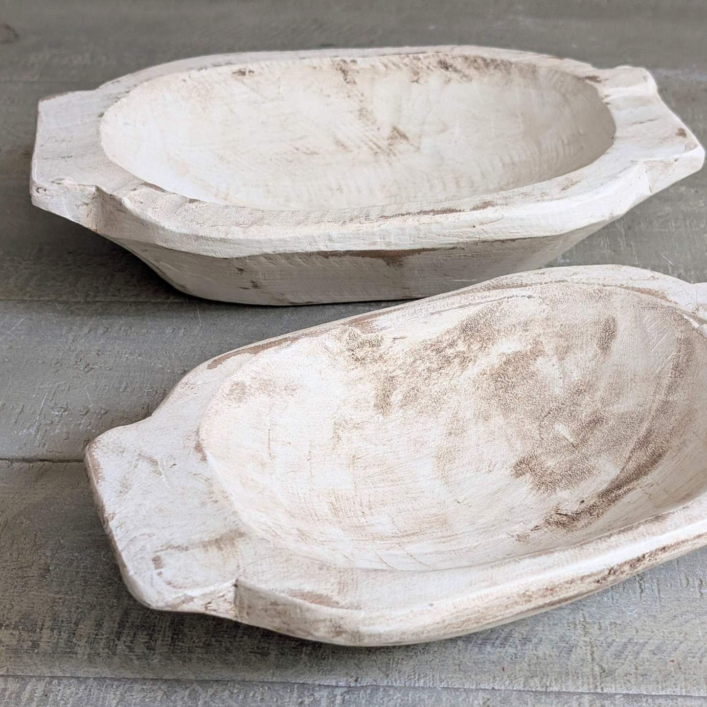 XS Whitewashed Dough Bowls
