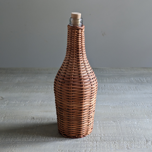 Wicker Olive Oil Case