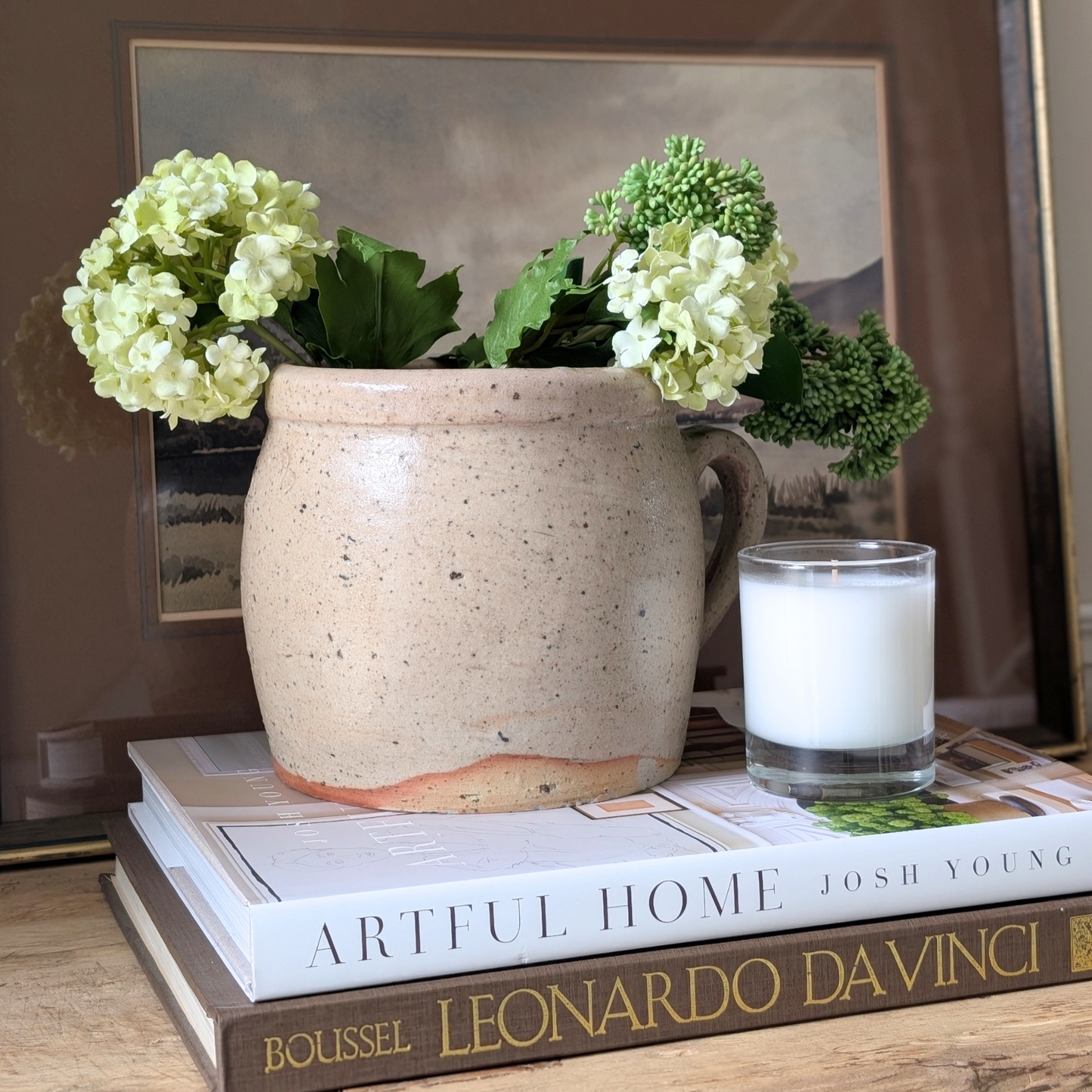 Cream Single Handle Pot 2