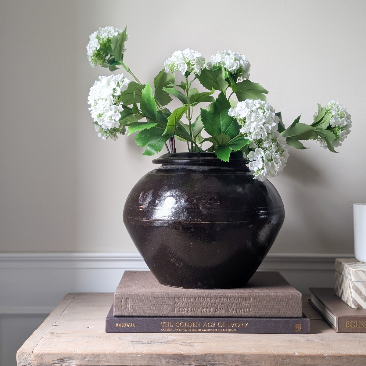 Chinese Black Glazed Storage Jar
