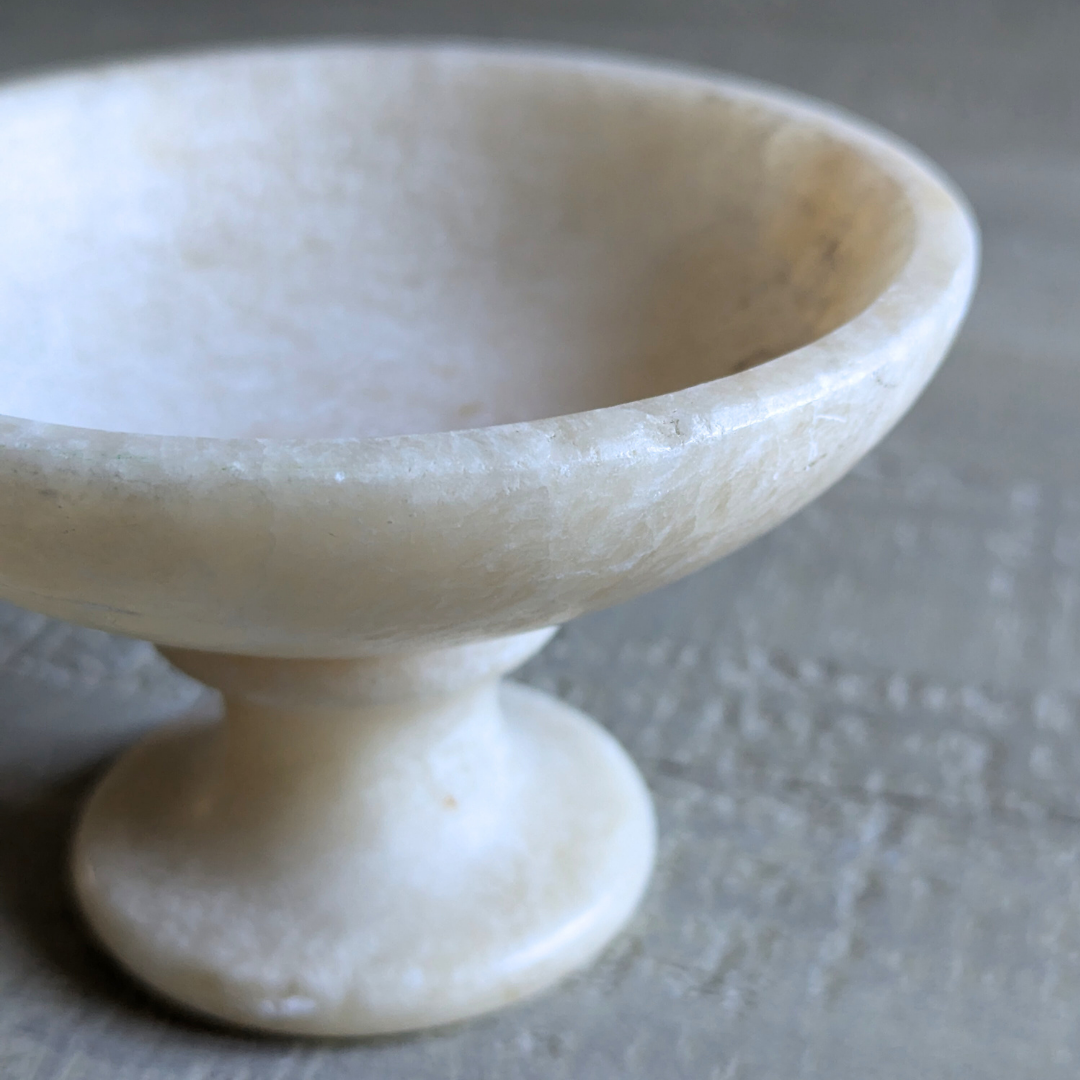 Marble Pedestal Dish