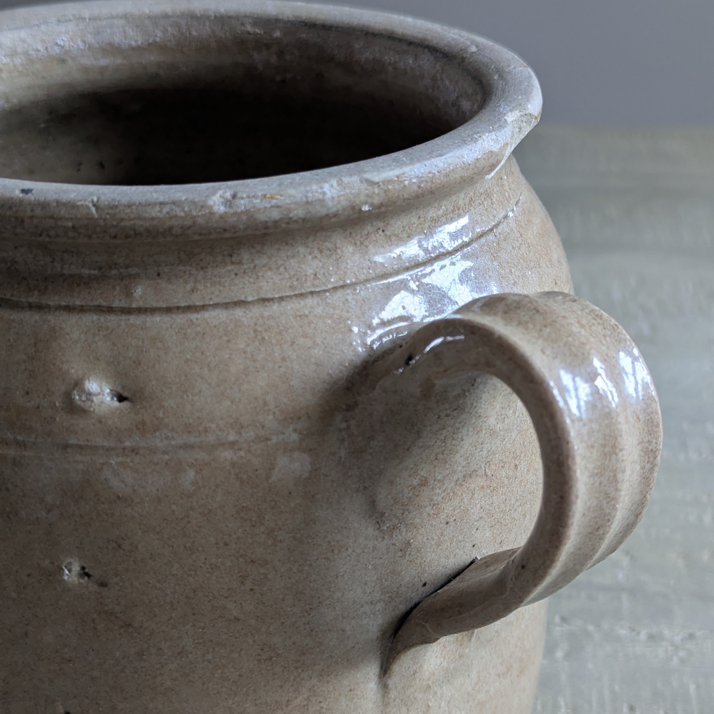 Medium Loop Handled Confit Pot 1