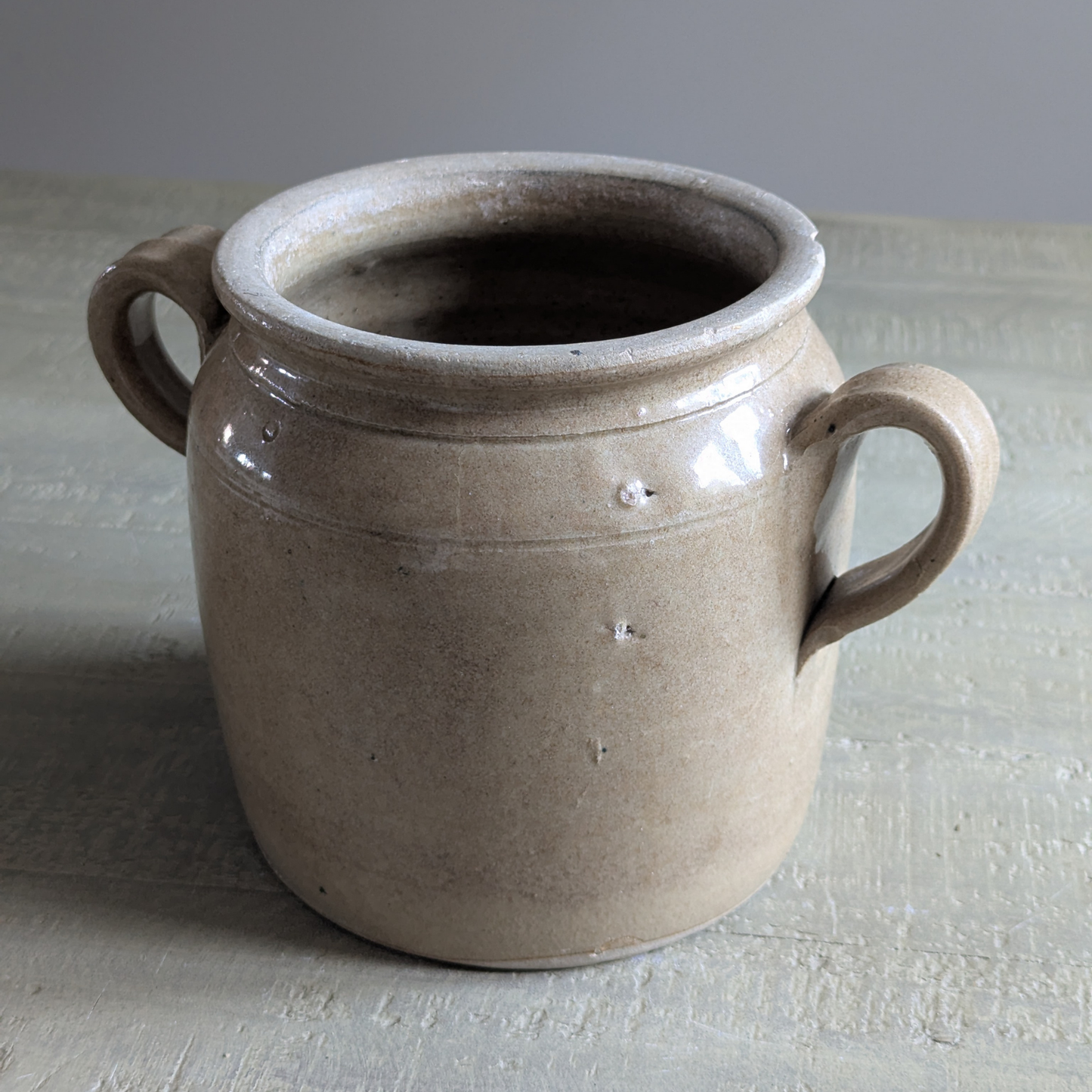 Medium Loop Handled Confit Pot 1